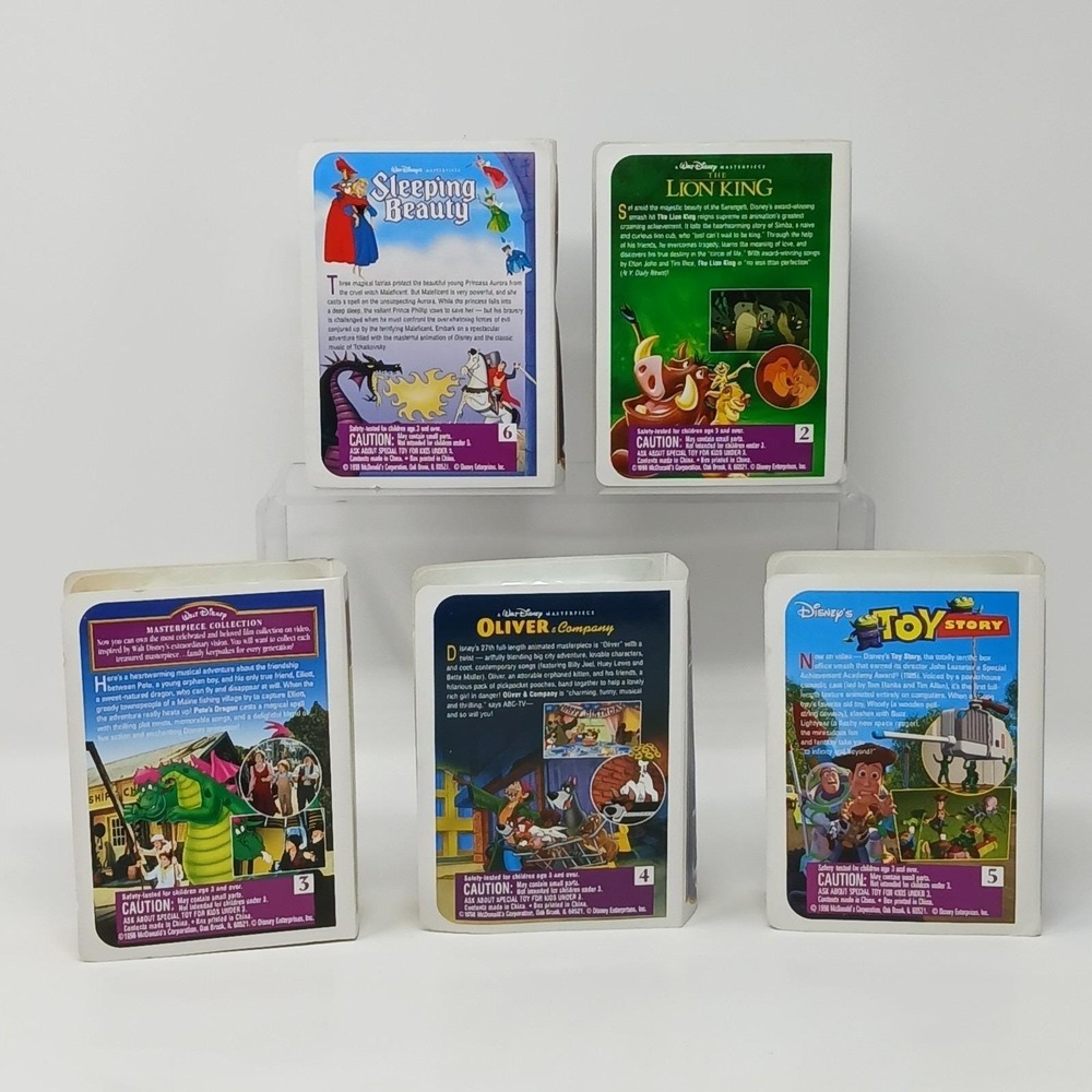 Set of 5 McDonalds Happy Meal 1996 Disney Masterpiece Collection Figures - Picture 2 of 10